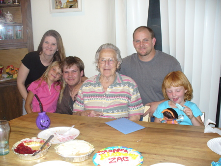 Renea, Awtym, Zac, Grandma, Bart, and Bridgette