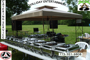 Holliday Entertainment Catering Outdoor Set Up