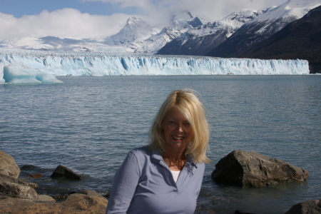 Mary, Perito Moreno Glacier near El Calafate in Argentina