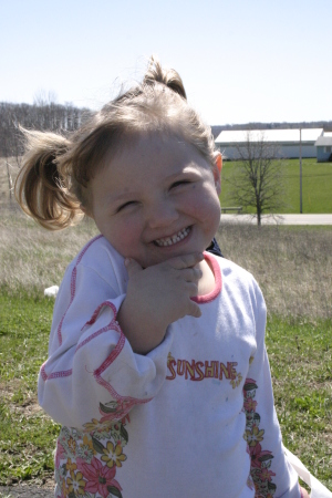 Ellie Mae at her Easter Egg Hunt