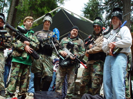 Paintball at Camp Sugar Pine May 2005