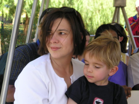 Vincent and Mommy at Disneyland