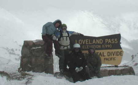 Another fun trip. Skiing the Continental Divide.