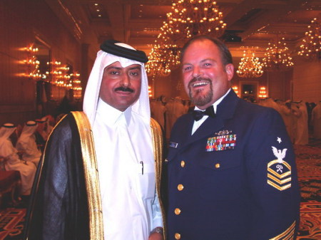 Hobnobbing with diplomats in Kuwait 2004