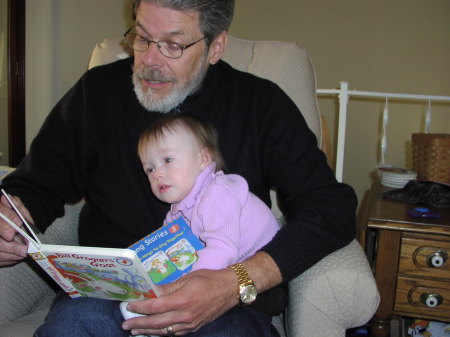Grandpa Reading to Sarah