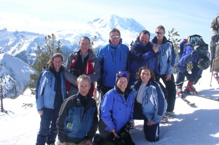 The Sat. gang at the top of Silver King, Crystal Mtn, WA