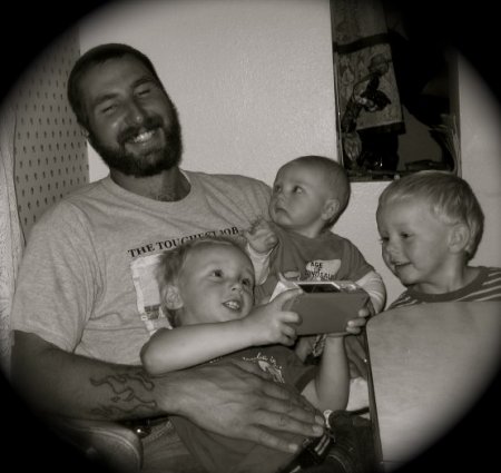 youngest son and three of his boys