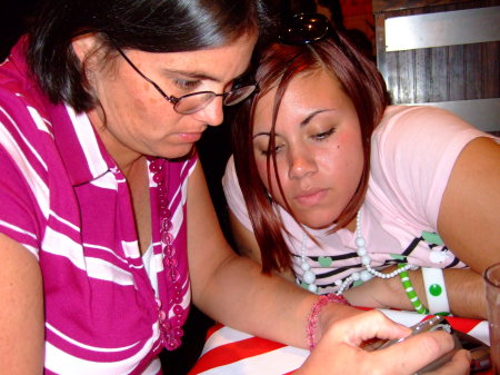 Me and my daughter at TGIFriday's in Charlotte