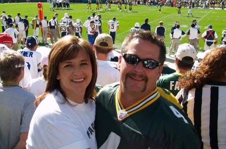 Robin & I at Green Bay Packers