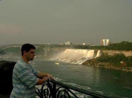 My son Ryan at Niagara Falls