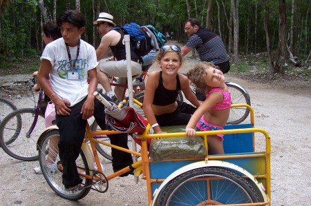 2 youngest on bike