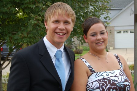 My beautiful daughter and her date at homecoming 07