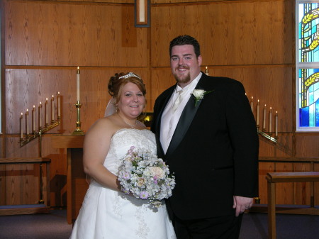 Rob and I on our wedding day