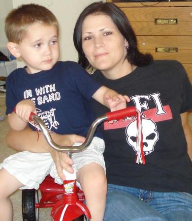 this is carrie my daughter & matthew my grandson.