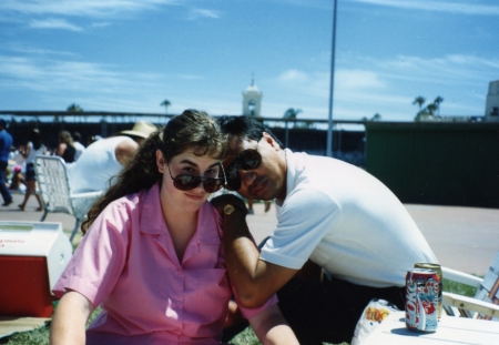 At Del Mar races, July 1990