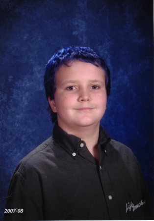 Son age 11, blue hair