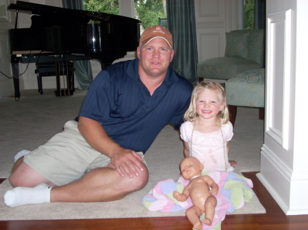 Princess Alex and daddy after golf