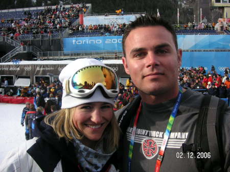 Gretchan and me a day before she won the silver medal