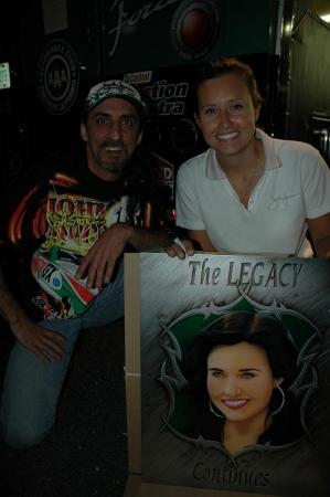 me and Ashley Force at E-town "07"