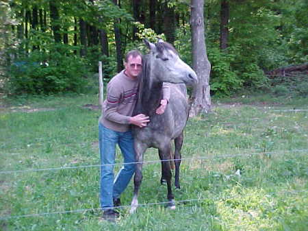 One of our horses and me!