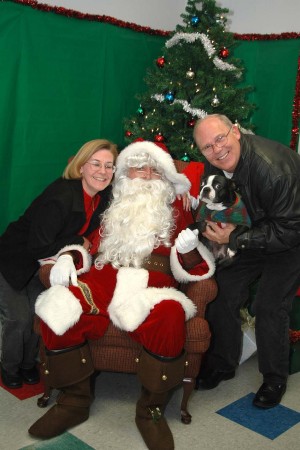 Christmas '04 with my wife Betty and the bestist dog, TY