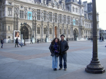 Paris, France me & hubby