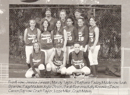 2005 Prospect Girls Varsity Softball Team