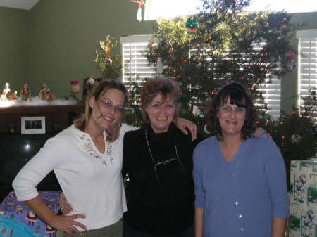 Angie, Mom and Stacy Christmas 2005