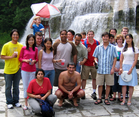Cornell classmates at gorges after strategy final exam