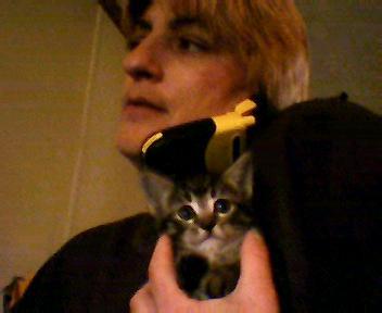 Me and a kitten I had