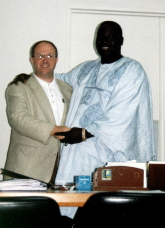 With the Vice-President of Senegal (Yeah...He's Huge)