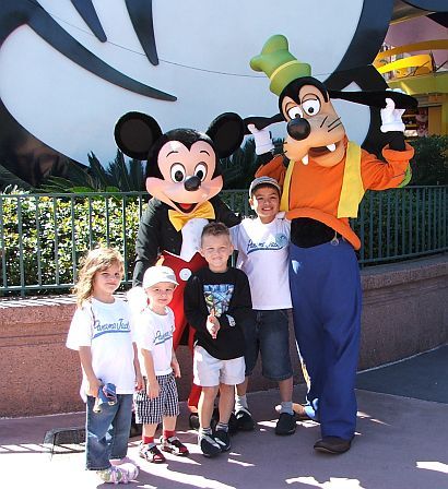 Goofy, Mickey and the gang.