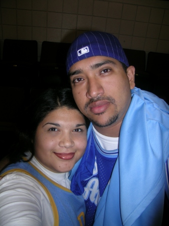 Ana and I at the laker Game