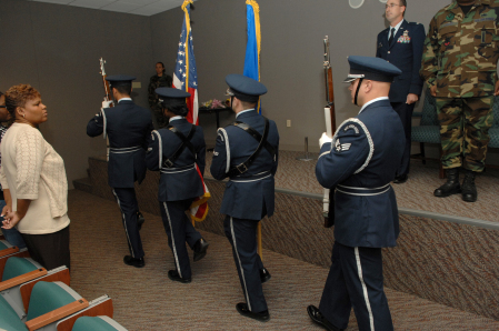 Base Honor Guards at the Ceremony