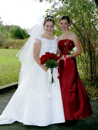 Our girls on her Wedding day