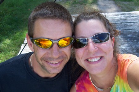 Me and my husband, Dan, self portrait...ha ha ha