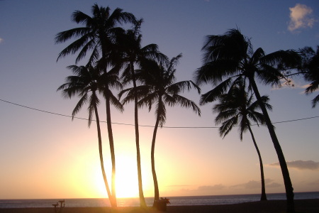 Waimea bay my favorite beach at sunset