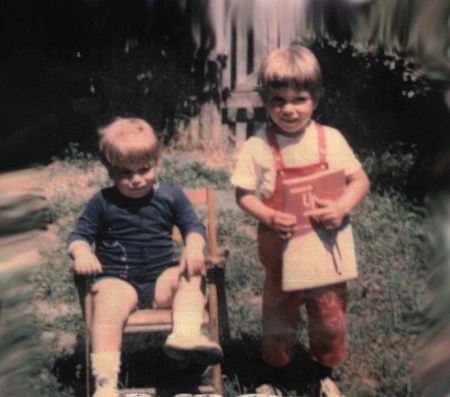 OUR "SON'S" NICKY & JOHN . JOHN THE ONE "SITTING" DIED IN DEC OF 1973. HE WAS 2 YRS 9 MONTHS OLD.