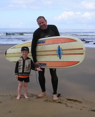 Surfing in Fanore, Clare 2008