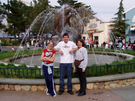 Briana, Seth, and Me at Marine World in Valejo