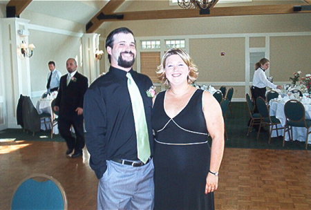 Me and Greg at Heather and Kevin's Wedding