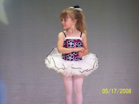 my youngest's dance recital 2008