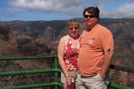 Us at Waimea Canyon - Kauai, Hawaii, October 2005