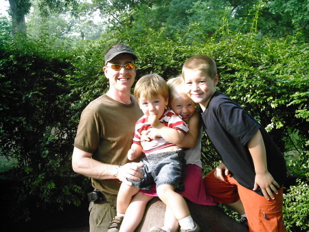 Me with Dalton, Madisyn, and Zachary at the Zoo