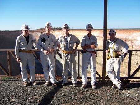 Checking out the mines in Australia