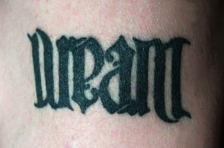 dj dream tatt close up