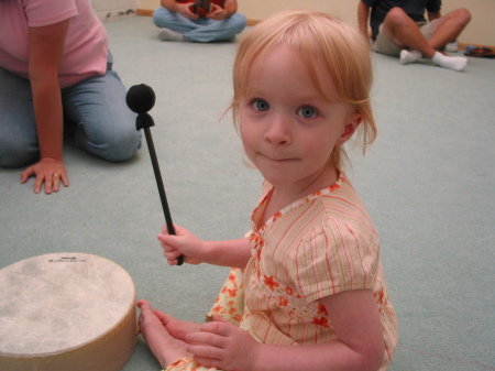 Millicent at Kindermusik!