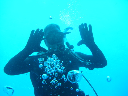 Hubby diving