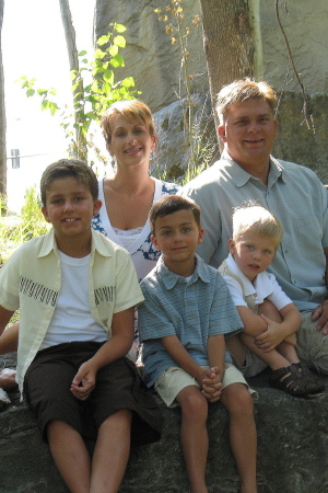 family pictures at the park