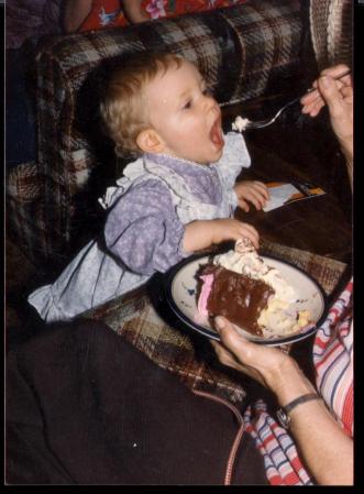 jenny 1st b-day eating cake 1984 001